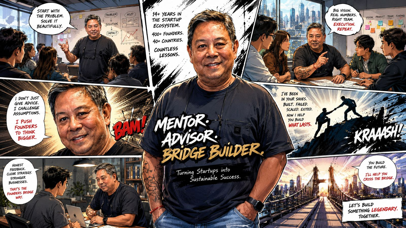 Founder education manga panel 2 of 6